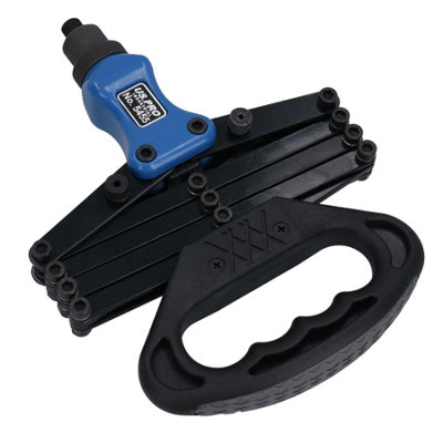 Lazy Tong Blind Pop Pot Rivet Riveter Gun 2.4mm - 6.4mm 320 Aluminium Rivets e