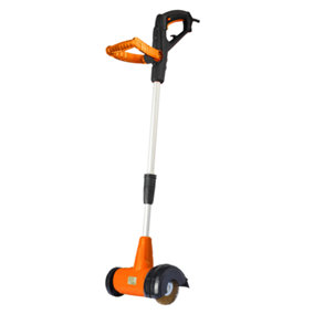 Lazy-Weeder Electric Weed Sweeper Brush - Patio Block Paving Cleaner - Height Adjustable - 400w Motor
