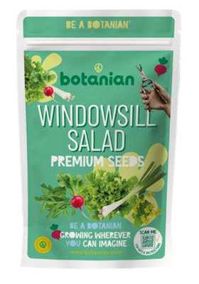 LBS Horticulture Premium Windowsill Salad Seeds Collection, 5 Varieties ...