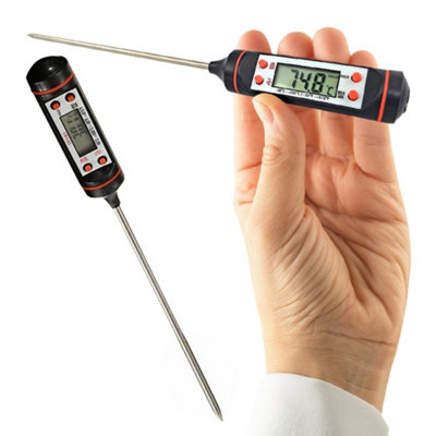 LCD Digital Probe Food Thermometer Temperature Catering Kitchen Cooking