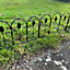 Leaf Design Steel Garden Lawn Edging (45cm x 41cm) - 10 Panels