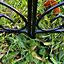 Leaf Design Steel Garden Lawn Edging (45cm x 41cm) - 10 Panels