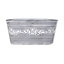 Leaf Vine Tin Trough Planter in Grey. Perfect for your garden