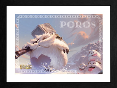 League of Legends Poro 30 x 40cm Framed Collector Print