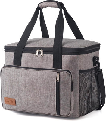 Leak Proof Cooler Bag Box With Carry Handle & Shoulder Strap Picnic 25L