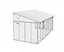 Lean To Greenhouse Sanremo Veranda 3X5.46 - Polycarbonate/Acrylic - L556 x W300 x H310 - White