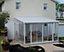 Lean To Greenhouse Sanremo Veranda 4 x 4.25 - Polycarbonate/Acrylic - L435 x W385 x H310 cm - White