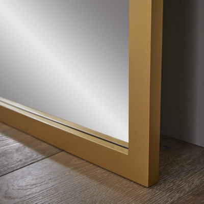 Leaner Mirror Casablanca Arched Shape with Gold Frame for Hanging in any Room, Bedroom- H 170cm X W 60cm