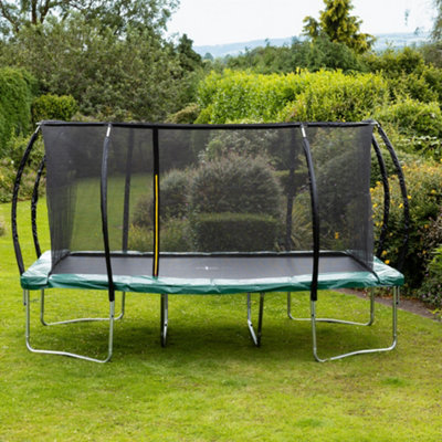 Leapfrog 8x14ft Lantern Shaped Trampoline package - Green