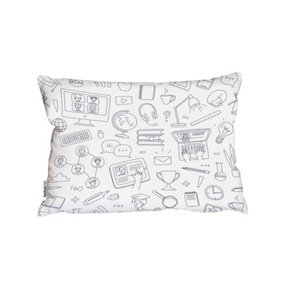 Learning online (Outdoor Cushion) / 45cm x 30cm