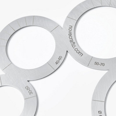 5PCS Circle Template For Drawing, Measuring Rulers Circle...