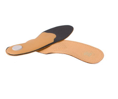 Leather Shoe Insoles with Orthotic Footbed I Insoles with Arch Support ...