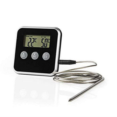 Leave-in Digital Food Thermometer Probe Cooking Kitchen Temperature Jam