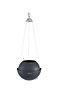 LECHUZA BOLA Color 23 Slate Self-watering Hanging Planter Plant Pot with Substrate and Water Level Indicator D23 H18 cm, 1.2L