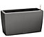 LECHUZA CARARO 75 Charcoal Self-watering Planter with Substrate and Water Level Indicator H43 L75 W30 cm, 97L