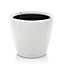 LECHUZA CLASSICO 43 LS White High-Gloss Floor Self-watering Planter with Substrate and Water Level Indicator D43 H40 cm, 58L