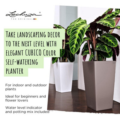 Self-watering flowerpot Lechuza Sand 39,5 x 39,5 x 75,5 cm