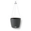 LECHUZA NIDO Cottage 28 Granite Self-watering Hanging Planter with Substrate and Water Level Indicator D27 H23 cm, 6L