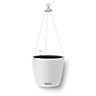 LECHUZA NIDO Cottage 28 White Self-watering Hanging Planter with Substrate and Water Level Indicator D27 H23 cm, 6L