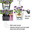 LECHUZA NIDO Cottage 35 Sand Brown Self-watering Hanging Planter with Substrate and Water Level Indicator D35 H23 cm, 11L