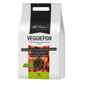 LECHUZA VEGGIEPON Organic Peat-Free Potting Compost for Vegetables Growing 12 Liter