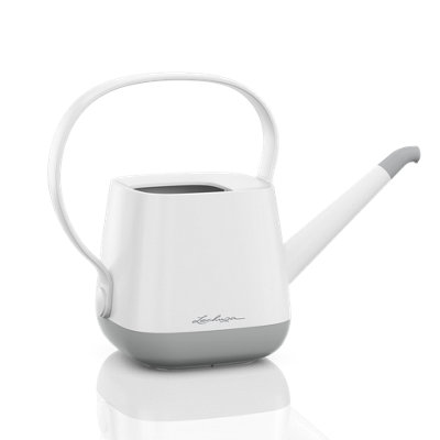 LECHUZA YULA Watering Can 1.7 L White/Grey Semi-Gloss H21.5 L30 W14 cm