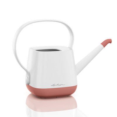 LECHUZA YULA Watering Can 1.7 L White/Pearl Rose Semi-Gloss H21.5 L30 W14 cm