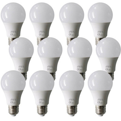 Pack of 3 LED Cool White Standard 7 Watt Bulbs GLS E27 Large Edison Screw | UK
