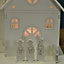 LED Alpine White Wooden Christmas Village
