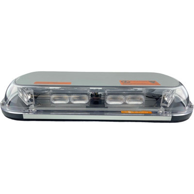 LED Amber Flashing Compact Light Bar Bolt On 12v/24v