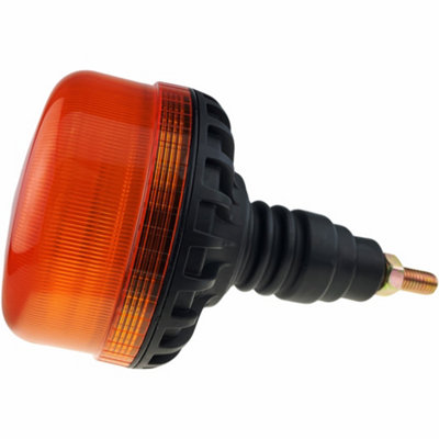 AMBER LOW PROFILE LED BEACON WITH 3 BOLT FIXING - 12-110V | 0-445-85