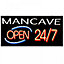 Led Bar Sign Mancave Open 247 Pub Club Window Shop Display Light Lamp 48cmx24cm