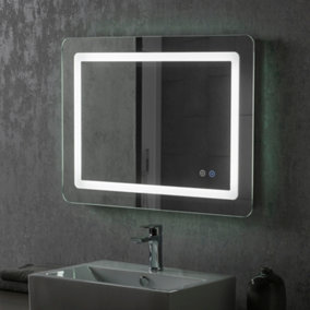 LED Bathroom mirror 80(w) x 60cm(h) Dimmable with Anti-fog