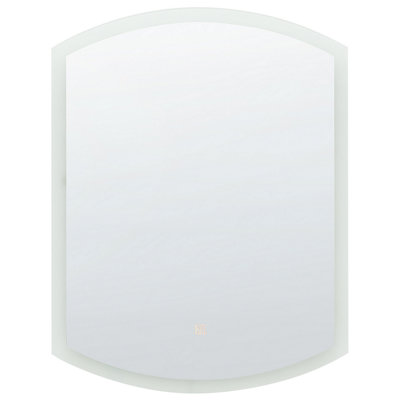 LED Bathroom Mirror BEZIERS 60 cm 78 cm Silver