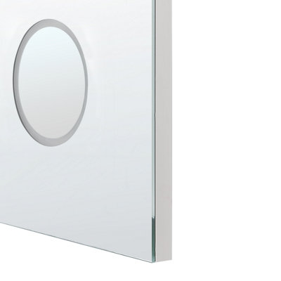 LED Bathroom Mirror MONTARON 80 cm 60 cm Silver
