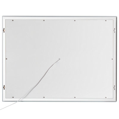 LED Bathroom Mirror PRENOIS 80 cm 60 cm Silver