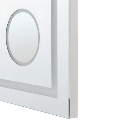 LED Bathroom Mirror THAIX 80 cm 60 cm Silver