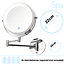 LED Bathroom Mirror - Wall Mounted & Adjustable with 17 Integrated LEDs
