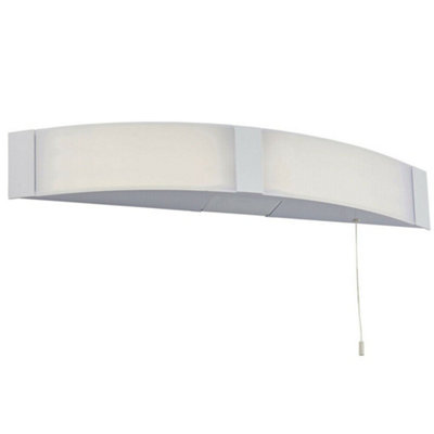LED Bathroom Wall Light 2x 6W Cool White IP44 Modern Curved Over Mirror ...