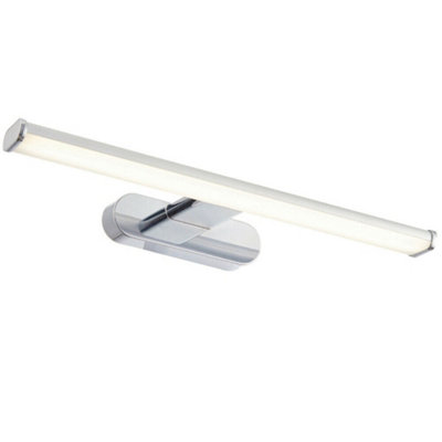 LED Bathroom Wall Light 8W Cool White IP44 Chrome Over Mirror Bar Strip ...