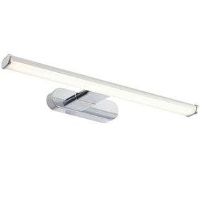 LED Bathroom Wall Light 8W Cool White IP44 Chrome Over Mirror Bar Strip Lamp
