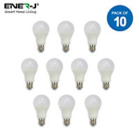 LED Bulb 10W GLS A60 LED Thermoplastic Lamp E27 4000K 10pcs Pack