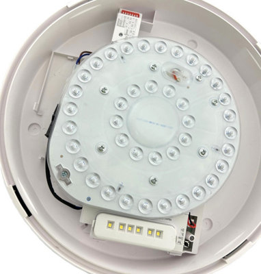 LED Bulkhead Ceiling Light Bathroom IP65 5 Colours Selectable 20mm ...