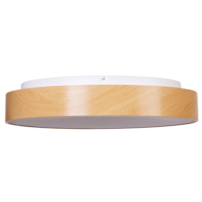 LED Ceiling Lamp BRAGOTO with Dimmer Metal Light Brown