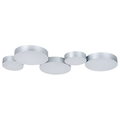 LED Ceiling Lamp LUGA Metal Silver