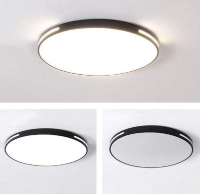 LED  Ceiling Light 18W Slim Flush Mount Ceiling Lamp Round Black