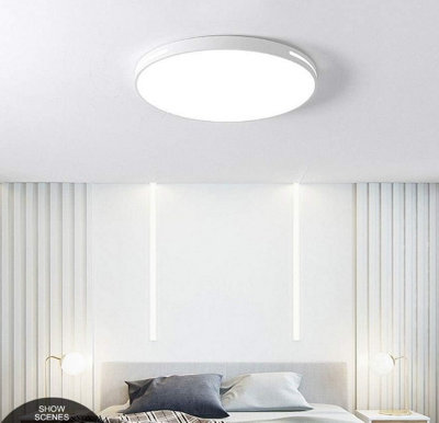 LED  Ceiling Light 18W Slim Flush Mount Ceiling Lamp Round White