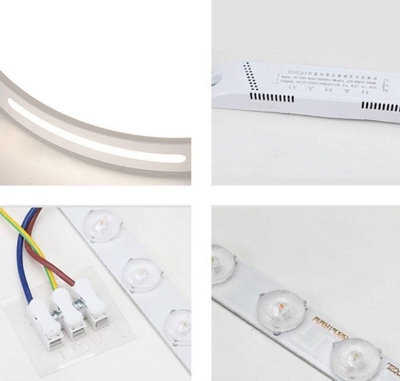 LED  Ceiling Light 18W Slim Flush Mount Ceiling Lamp Round White