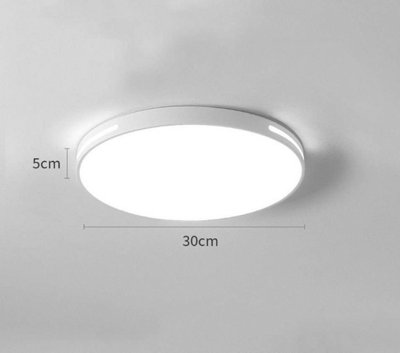 LED  Ceiling Light 18W Slim Flush Mount Ceiling Lamp Round White