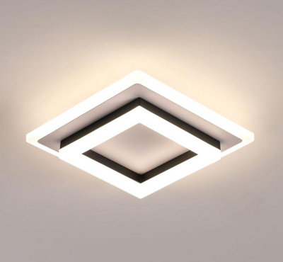 LED Ceiling Light 30W Modern Ceiling Lamp Square Acrylic 30cm